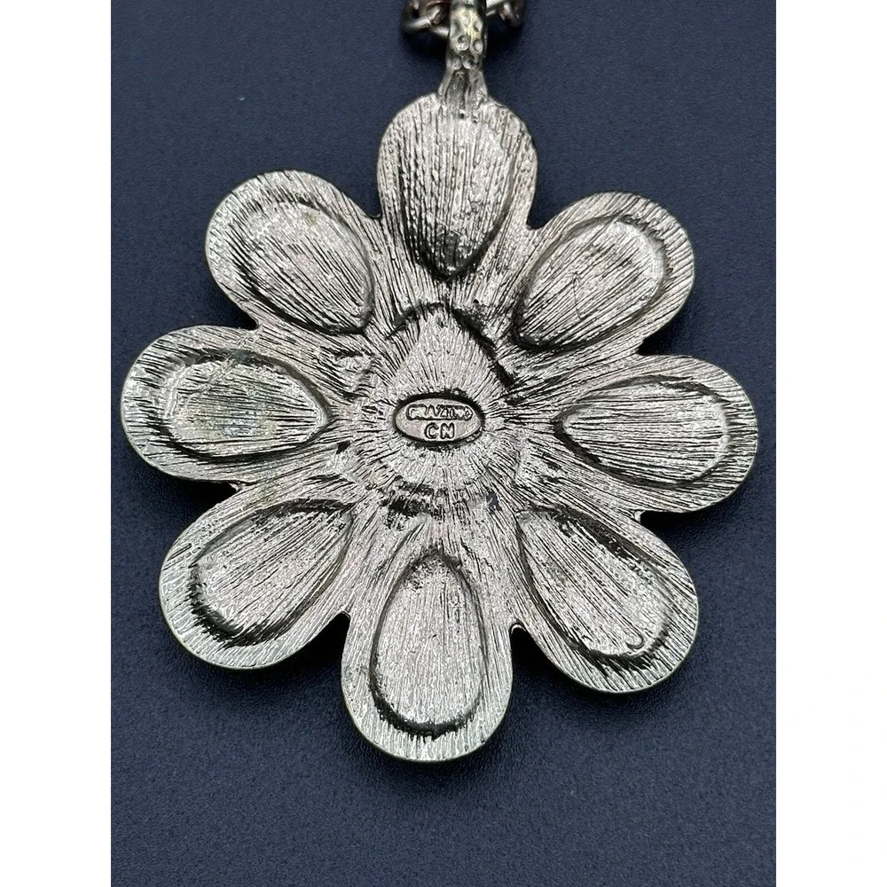 R.J.‎ Graziano Vintage Glass Stone Southwest Pendant Necklace
